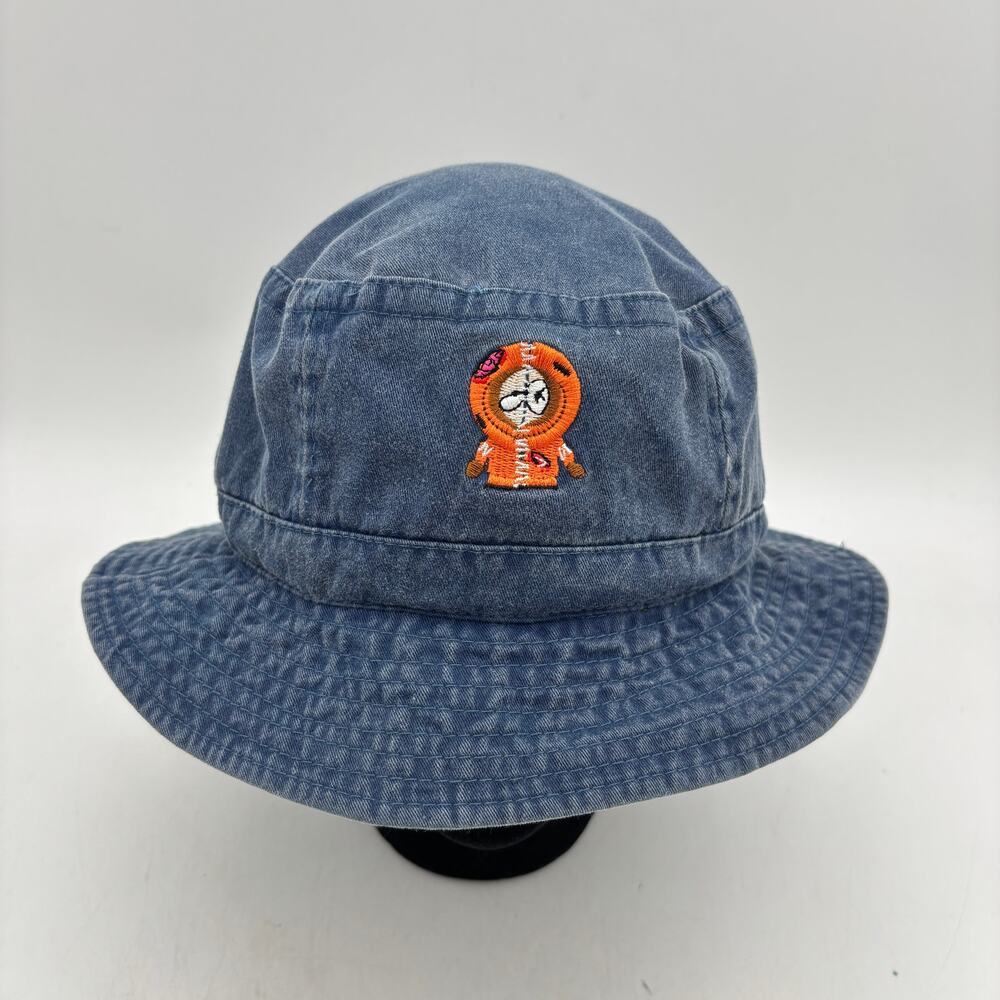 Vintage 1998 South Park Kenny Denim Bucket Hat L/XL Gramercy Comedy Central